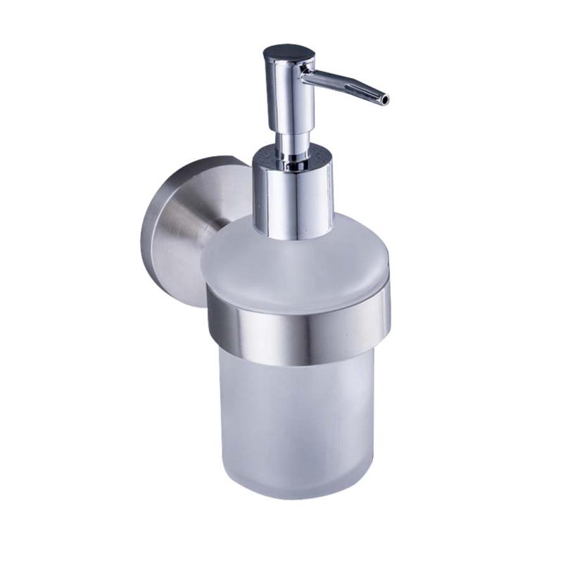 Accesorios Baño Dispensador Jabon Liquido Acero Inox+vidrio